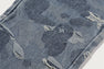 SOLID CAMO JACQUARD DENIM BOOTCUT PANTS