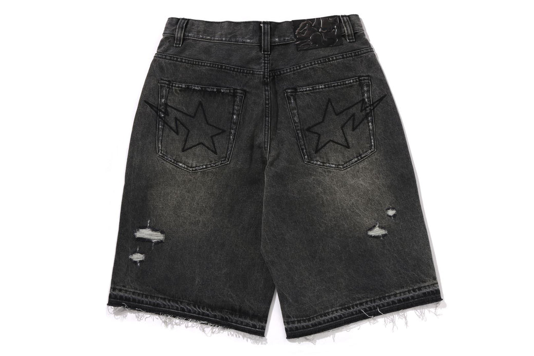 DESTROYED STA RELAXED FIT 13OZ DEMIN SHORTS | bape.com