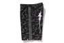 【 BAPE X ADIDAS 】CAMO JACQUARD SHARK DENIM JORTS