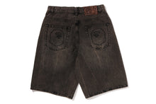 BAPE STA PATCH 13 OZ RELAXED FIT DENIM SHORTS