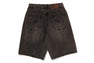 BAPE STA PATCH 13 OZ RELAXED FIT DENIM SHORTS