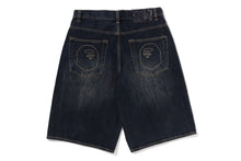 BAPE STA PATCH 13 OZ RELAXED FIT DENIM SHORTS