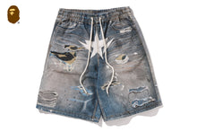 BAPE STA FAKE PRINT RELAXED FIT SHORTS