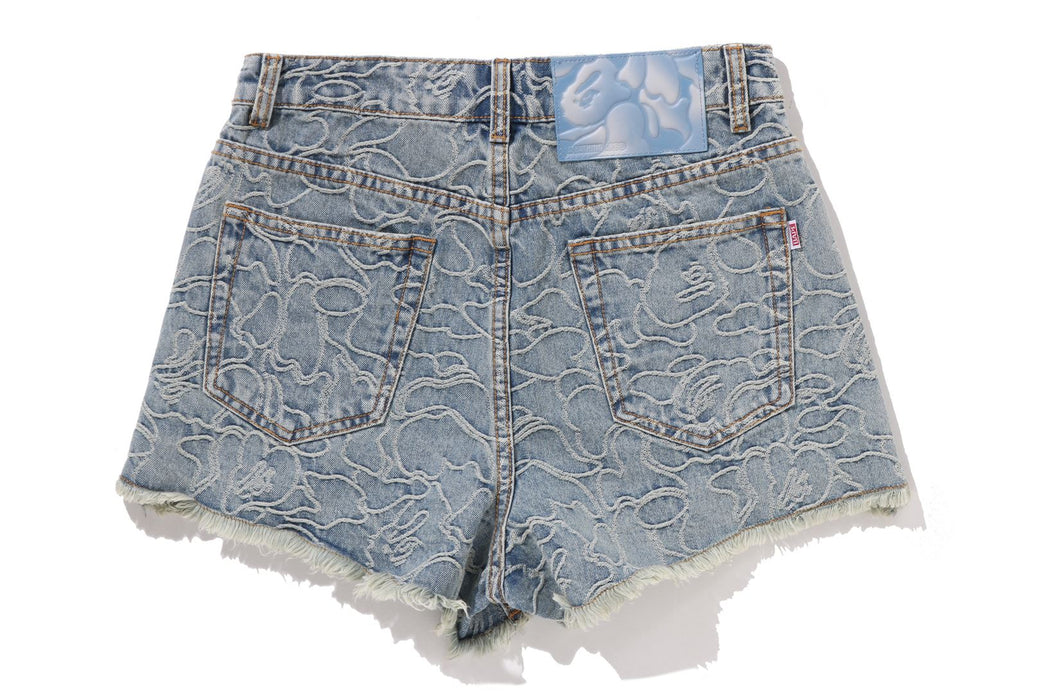 LINE CAMO DENIM SHORTS | bape.com