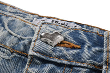 LINE CAMO DENIM SHORTS