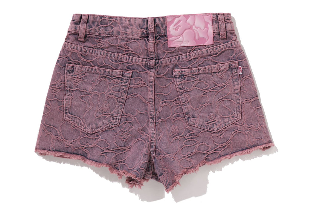 LINE CAMO DENIM SHORTS | bape.com