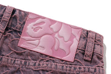 LINE CAMO DENIM SHORTS