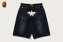 TWIN STA KNEE LENGTH SELVEDGE DENIM SHORTS