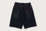 TWIN STA KNEE LENGTH SELVEDGE DENIM SHORTS