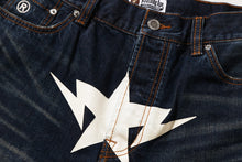 TWIN STA KNEE LENGTH SELVEDGE DENIM SHORTS