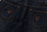 TWIN STA KNEE LENGTH SELVEDGE DENIM SHORTS