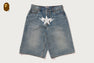 TWIN STA KNEE LENGTH SELVEDGE DENIM SHORTS