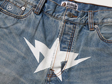 TWIN STA KNEE LENGTH SELVEDGE DENIM SHORTS