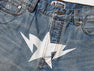 TWIN STA KNEE LENGTH SELVEDGE DENIM SHORTS