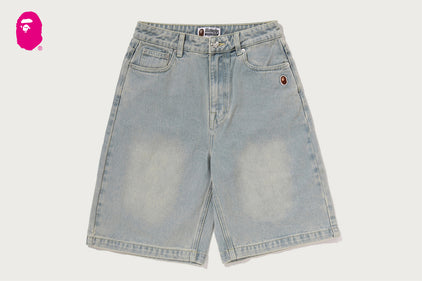 BAPE STA LOGO DENIM JORTS