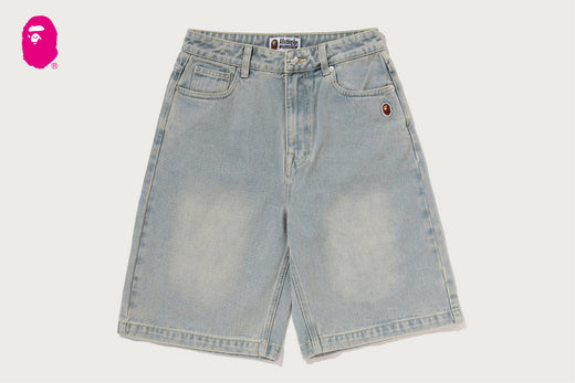 BAPE STA LOGO DENIM JORTS