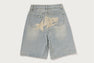 BAPE STA LOGO DENIM JORTS