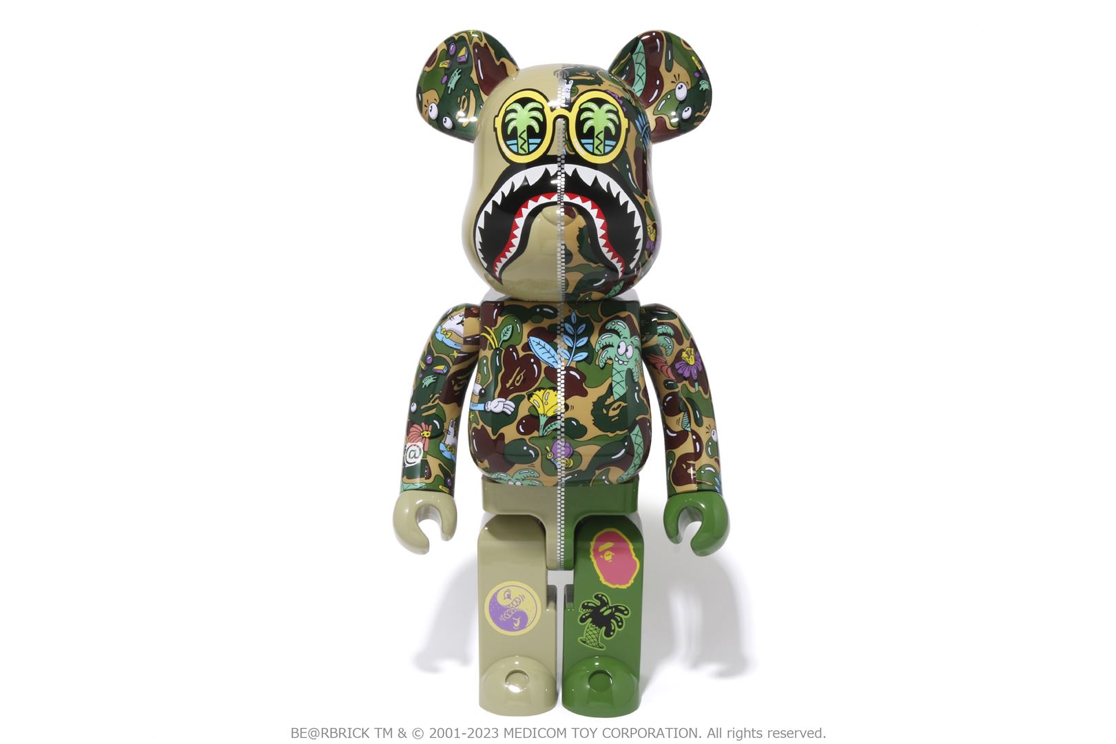 【 BAPE X STEVEN HARRINGTON 】SHARK BE@RBRICK 1000 ...