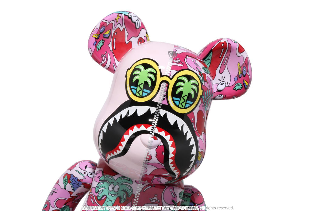 【 BAPE X STEVEN HARRINGTON 】SHARK BE@RBRICK 1000%