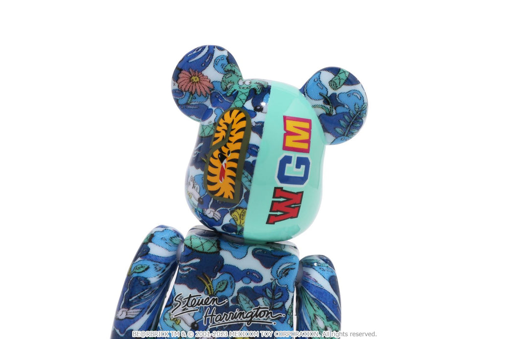 【 BAPE X STEVEN HARRINGTON 】SHARK BE@RBRICK 100% & 400%