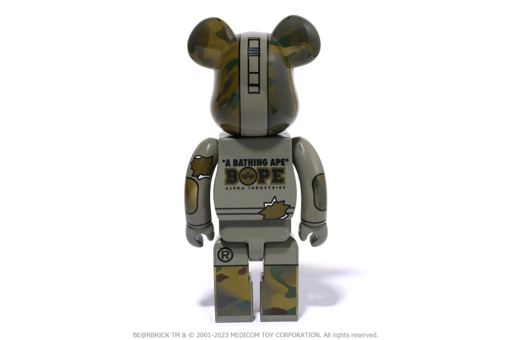 エンタメ/ホビーBAPE × ALPHA BE@RBRICK 100% & 400% - その他