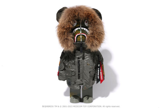 【 BAPE X ALPHA 】N3B BE@RBRICK 1000%