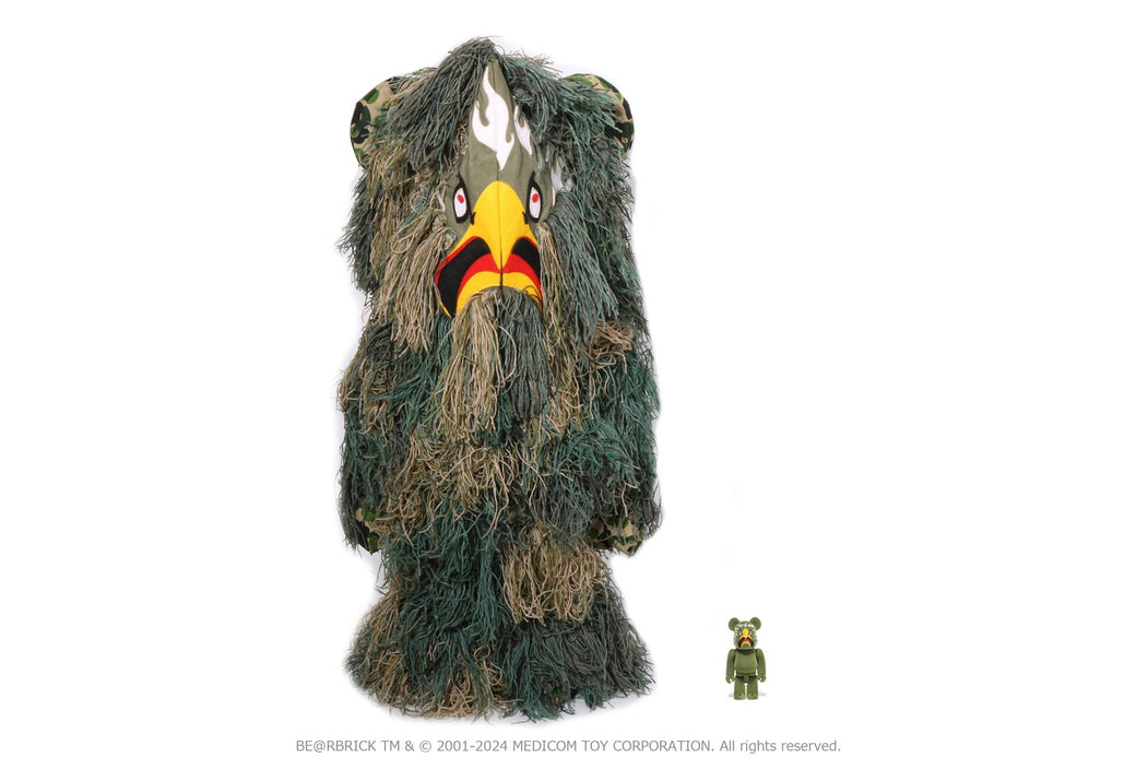 【 BAPE X READYMADE 】EAGLE GHILLIE SUIT BE@RBRICK 100% 1000%