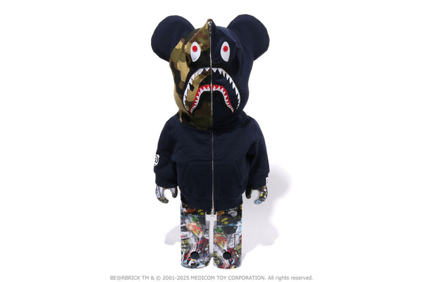 キャラクターグッズ BE@RBRICK BAPE CAMO SHARK 400% SILVER A BATHING APE - 新品 BAPE BE@RBRICK CAMO SHARK SILVER