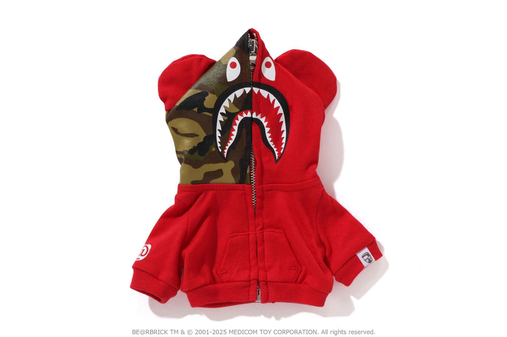 BE@RBRICK BAPE(R) LEGACY CAMO SHARK RED 100％ & 400％ 3 PCS