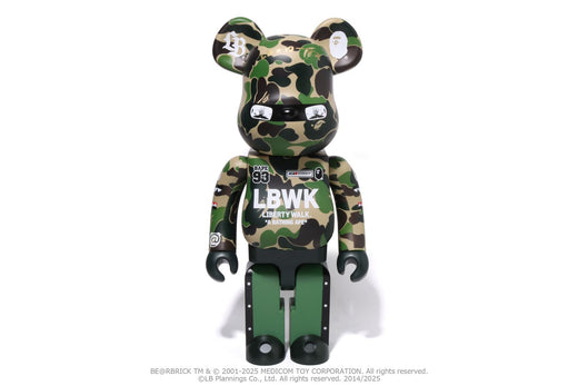 【 BAPE X LBWK 】LIVAKEN KUN ABC CAMO BE@RBRICK 1000%