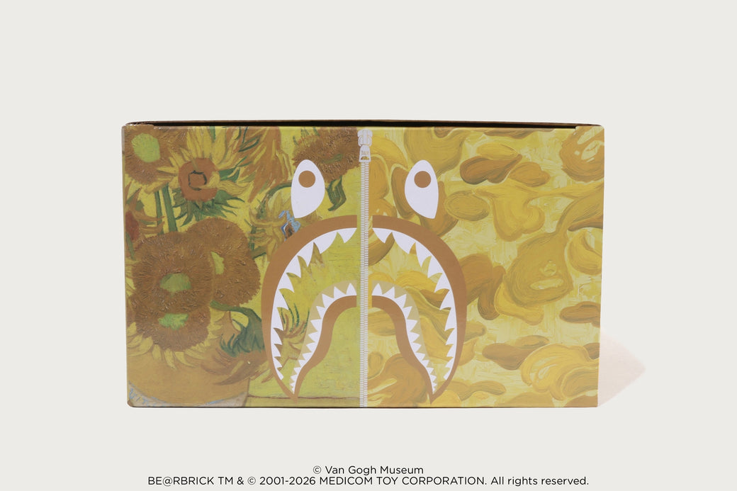BAPE X VGM - SUNFLOWERS SHARK BE@RBRICK 100%&400% | bape.com