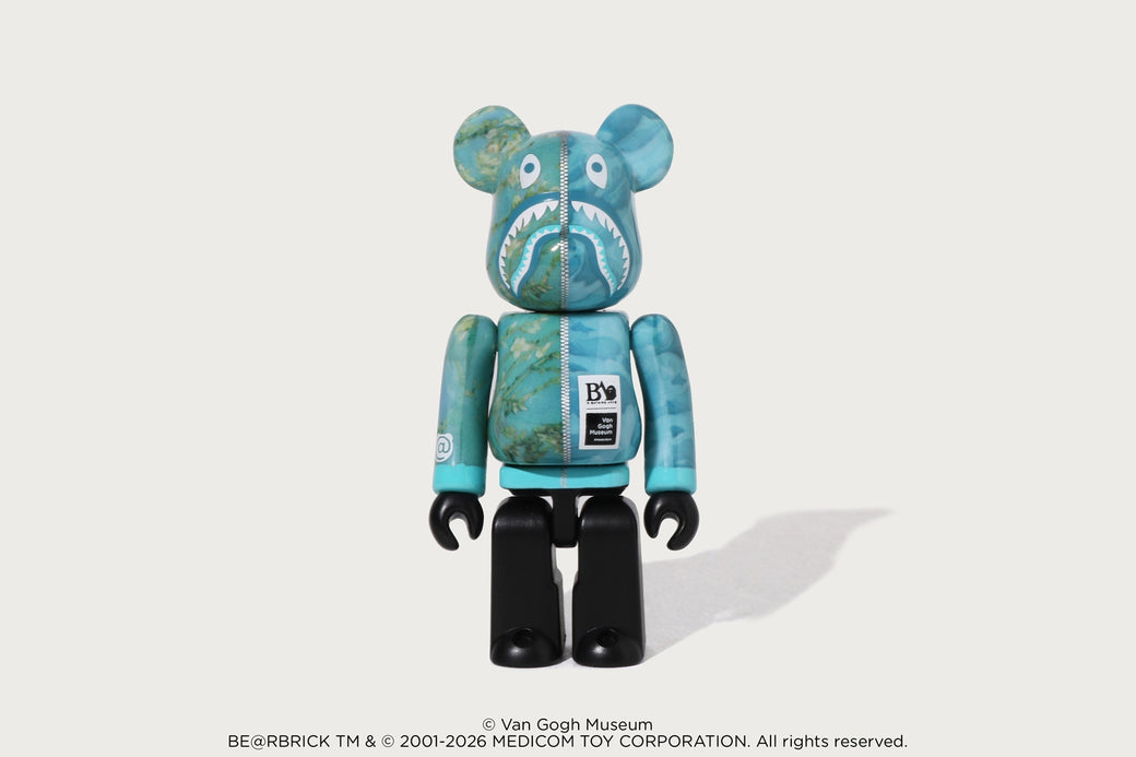 BAPE X VGM - ALMOND BLOSSOM SHARK BE@RBRICK 100%&400% | bape.com