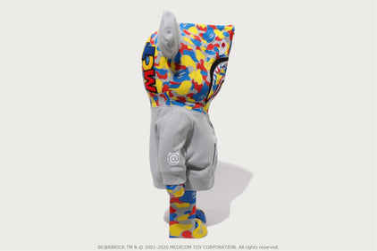 【 BAPE X MEDICOM TOY 】30TH ANNIV. SHARK HOODIE BE@RBRICK 1000%