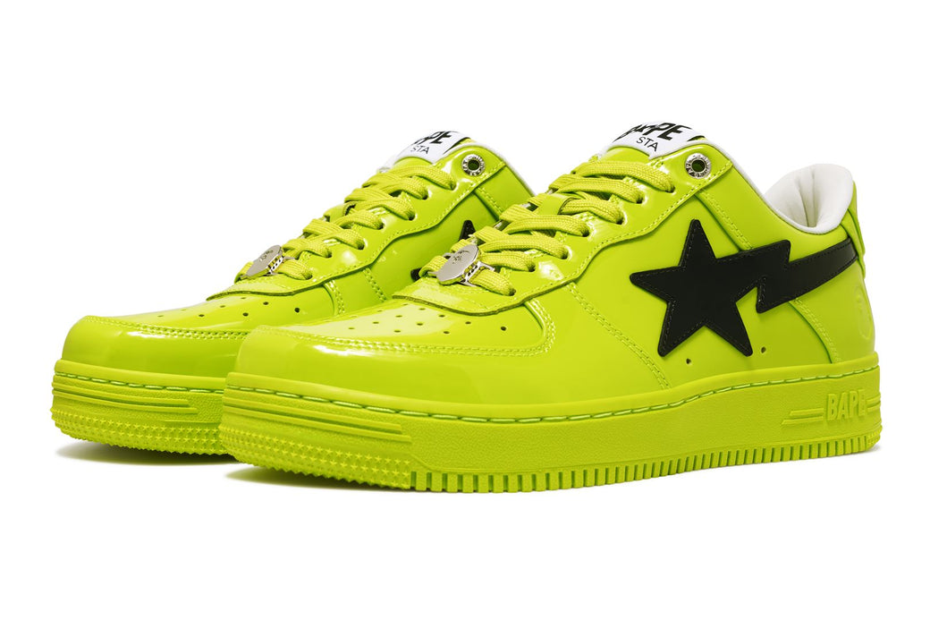 Bapesta Green On Feet Men's Shoes A BATHING APE Bape Sta Icon M2