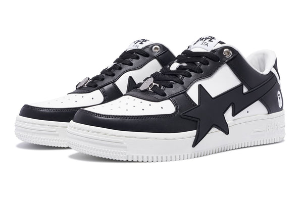 BAPE STA ハイカットスニーカー ブラック/ホワイト A BATHING APE - 27.5cm Bape sta black 1I70-191-007 pandaの