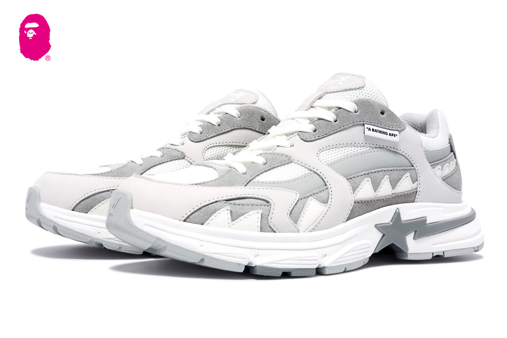 APE BAPE KAWS STA SHARK シャーク　29cm 白　漢字 APE BAPE KAWS STA SHARK シャーク 29cm 白 漢字