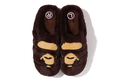 【 BAPE x SUBU 】APE HEAD PUFFER SANDALS