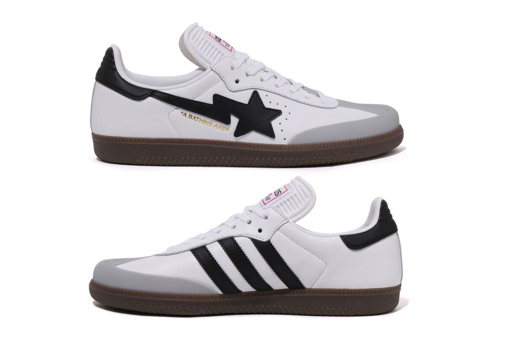 靴 A BATHING APE x adidas Originals Samba BAPE x Adidas Men's Samba Soccer Shoes: Iconic Style Meets