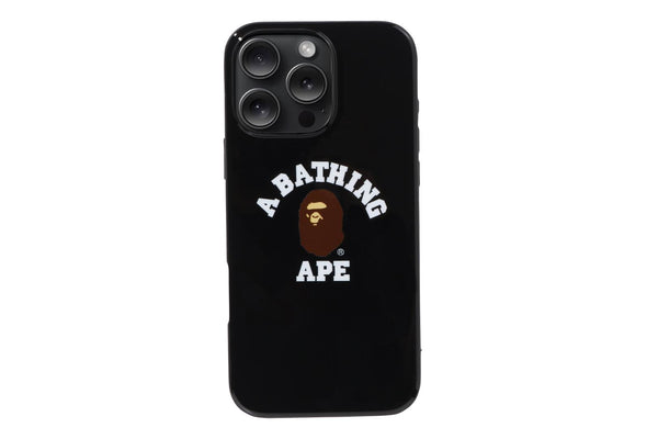 bape ロゴプリント iPhone16proケース ブラック BAPE PATTERN IPHONE 16 PRO MAX CASE | bape.com