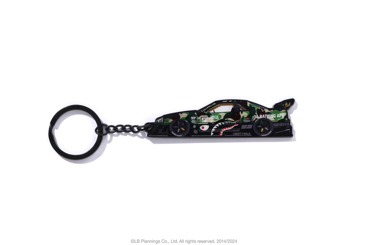 BAPE X LBWK 】GT ABC CAMO SKYLINE ER34 KEYCHAIN | bape.com