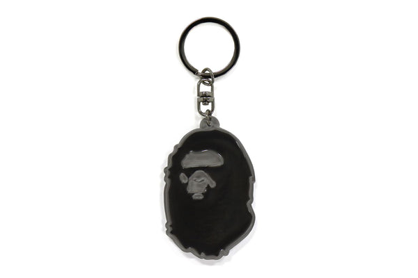 BAPE レザー APEHEAD キーホルダー☆新品・未使用 BAPE レザー APEHEAD キーホルダー ブラック☆新品・未使用 メンズ