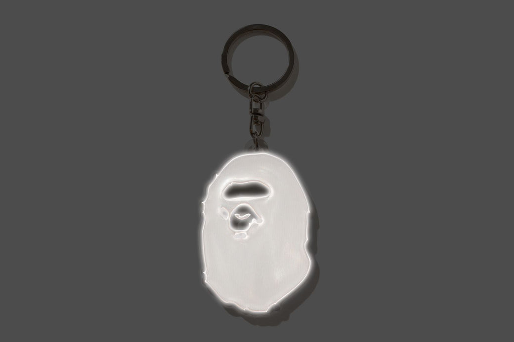 APE HEAD REFLECTIVE KEYCHAIN | bape.com