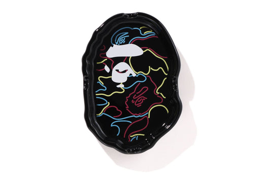 NEON CAMO APE HEAD ASHTRAY