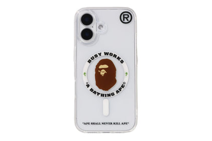 BAPE IPHONE 16 CLEAR CASE