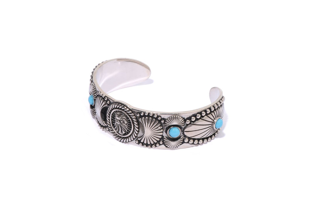 BAPE BLACK NAVAJO BANGLE WITH MADFACE PLATE | bape.com