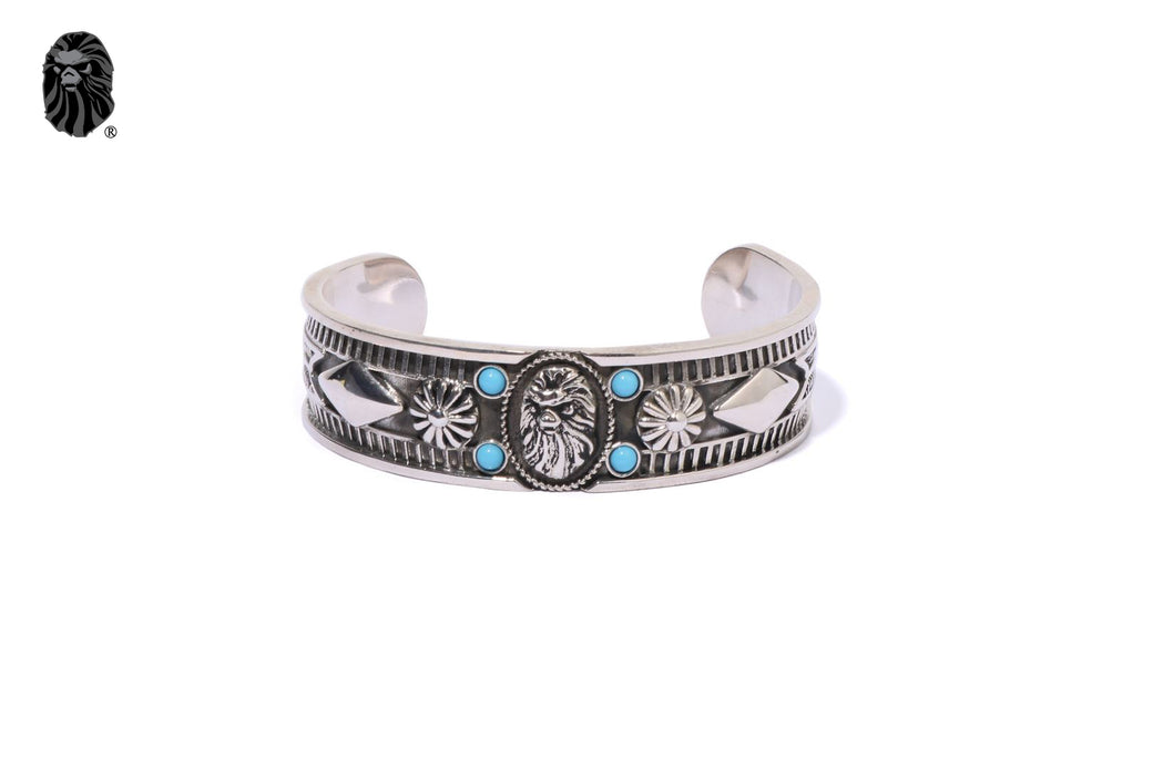 BAPE BLACK NAVAJO BANGLE WITH TURQUOISE | bape.com