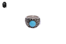 BAPE BLACK NAVAJO RING WITH TURQUOISE