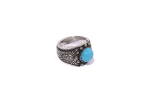 BAPE BLACK NAVAJO RING WITH TURQUOISE