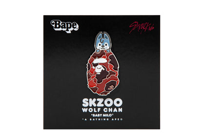 【 BAPE X STRAY KIDS 】WOLF CHAN METAL PIN