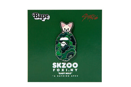 【 BAPE X STRAY KIDS 】FOXI.NY METAL PIN